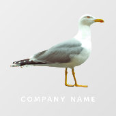 Seagull Cutout Fun Realistisch Nautical Bird Custo Raamsticker (Vel)