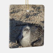 Seagull die de Sun Summer Photography leuk vindt Keramisch Ornament (Rechts)