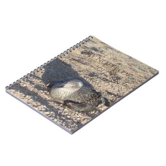 Seagull die de Sun Summer Photography leuk vindt Notitieboek (Linkerzijde)