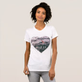 SEAGULL DIE OVER DE WAVELEN VLIEGT T-SHIRT (Voorkant volledig)