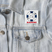 Seagull en Swim Ring Button (In situ)