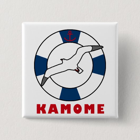 Seagull en Swim Ring Button (Voorkant)