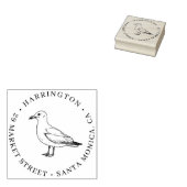 Seagull Family Retour Adres – Coastal Elegance Rubberstempel (Gestempeld)
