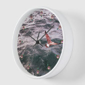 SEAGULL FLYING OVER DE WAVELEN VAN HET ZEE, Roze s (Hoek)