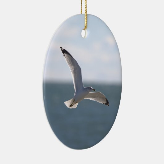 Seagull Flying Photo Ornament  (Rechts)