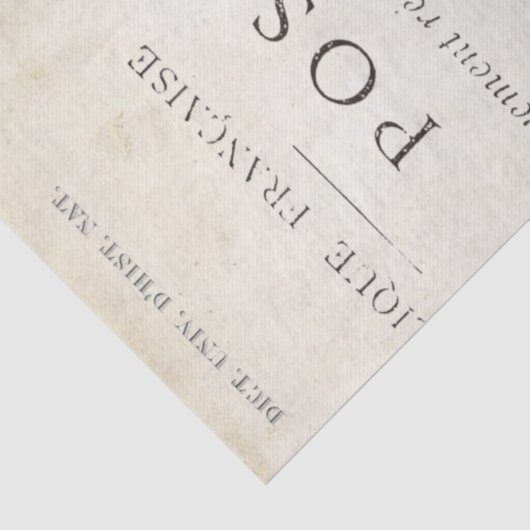 Seagull Franse poststempel Tissuepapier (Detail)