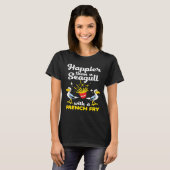 Seagull Funny Happier Gull French Fry Seabirds T-shirt (Voorkant volledig)