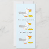 Seagull Hij heeft me getikt als gepersonaliseerde  Kaart (Achterkant)