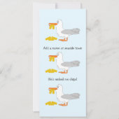 Seagull Hij heeft me getikt als gepersonaliseerde  Kaart (Voorkant)