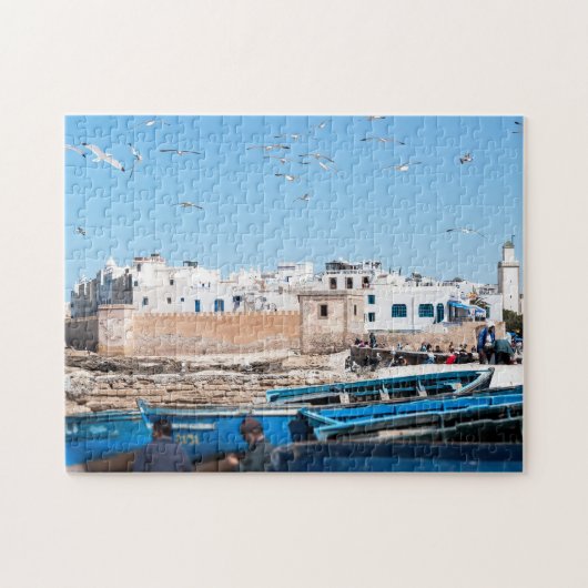 Seagull in Essaouira - Marokko Legpuzzel (Horizontaal)