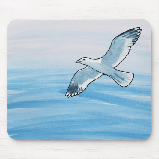 Seagull in Flight Muismat (Voorkant)