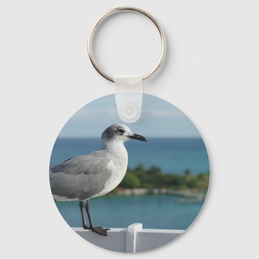 Seagull in Paradise Sleutelhanger (Voorkant)