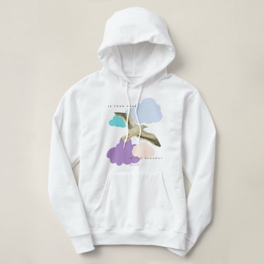 Seagull in the Clouds  Hoodie (Design voorkant)