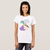 Seagull in the Clouds  T-shirt (Voorkant volledig)