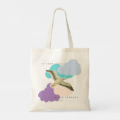 Seagull in the clouds tote bag (Achterkant)