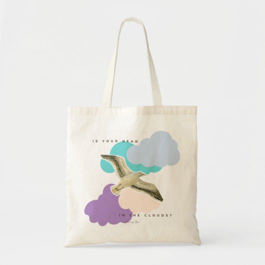 Seagull in the clouds tote bag (Voorkant)