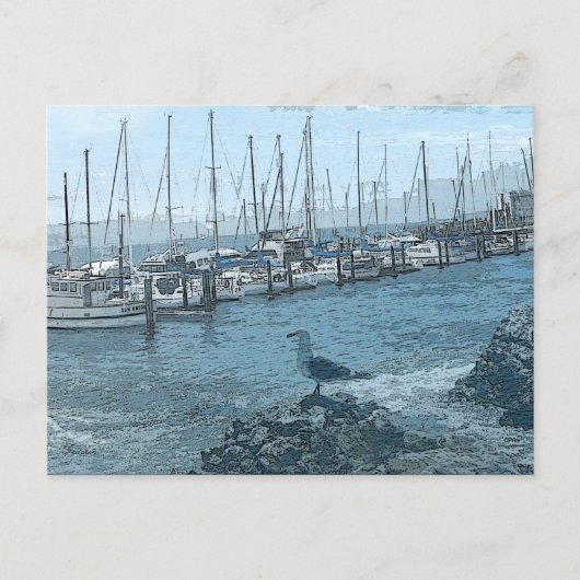 Seagull Keeping Watch Briefkaart (Voorkant)