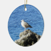 Seagull Keramisch Ornament (Links)
