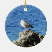 Seagull Keramisch Ornament (Achterkant)