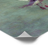 Seagull Landing on Water Impressionist Art Poster (Hoek)