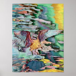 Seagull Landing op Candlewood Lake Custom Art Poster