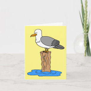 Seagull Love You Funny Moederdag Feestdagen Kaart