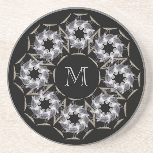 Seagull Monogrammed Onderzetter (Voorkant)