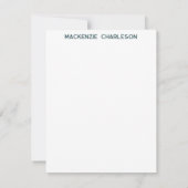 Seagull Nautical Coastal Bird Personalized Notitiekaartje (Achterkant)