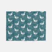 Seagull Nautical Fleece Deken (Voorkant (Horizontaal))