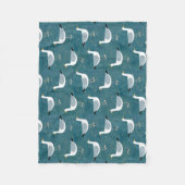 Seagull Nautical Fleece Deken (Voorkant)