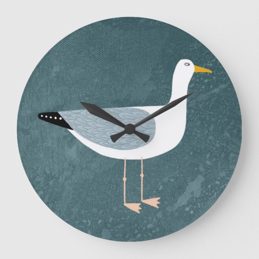 Seagull Nautical Grote Klok (Voorkant)