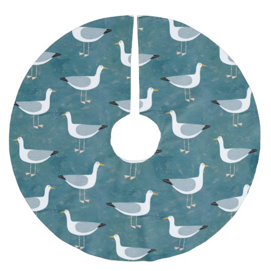 Seagull Nautical Kerstboom Rok (Voorkant)