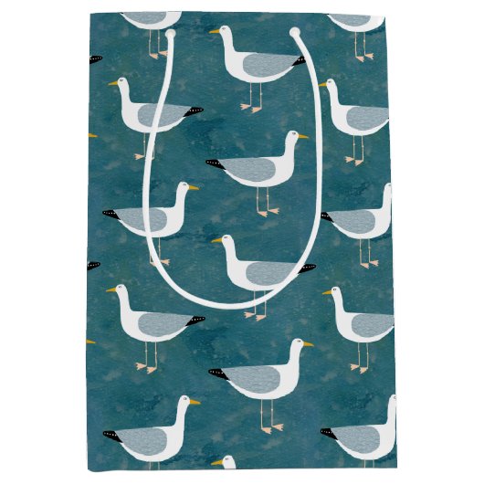 Seagull Nautical Medium Cadeauzakje (Voorkant)