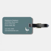 Seagull Nautical Personalized Bagagelabel (Achterkant horizontaal)