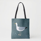 Seagull Nautical Tote Bag (Voorkant)