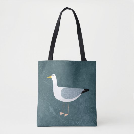Seagull Nautical Tote Bag (Voorkant)