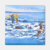 SEAGULL OCEAN PLAYGROUND MAGNEET (Voorkant)