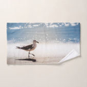 Seagull op Virginia Beach Handdoek (Handdoek)
