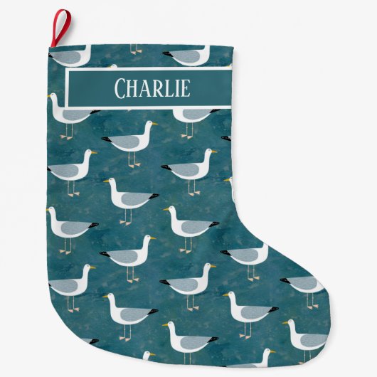 Seagull Personalized Grote Kerstsok (Voorkant)