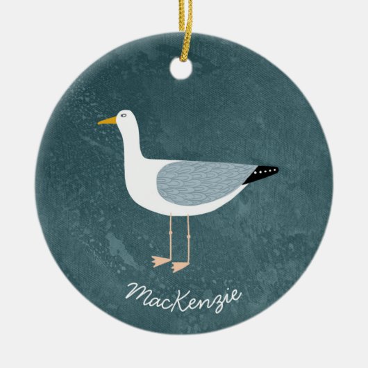 Seagull Personalized Keramisch Ornament (Voorkant)
