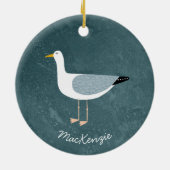 Seagull Personalized Keramisch Ornament (Achterkant)