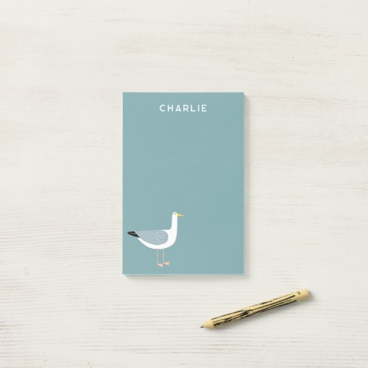 Seagull Personalized Post-it® Notes (Op bureau)