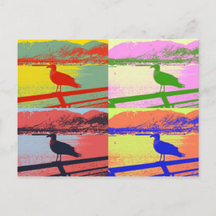 Seagull Pop Art Briefkaart