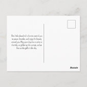 Seagull Sea Shore Sunset Ocean Watercolor Painting Briefkaart (Achterkant)