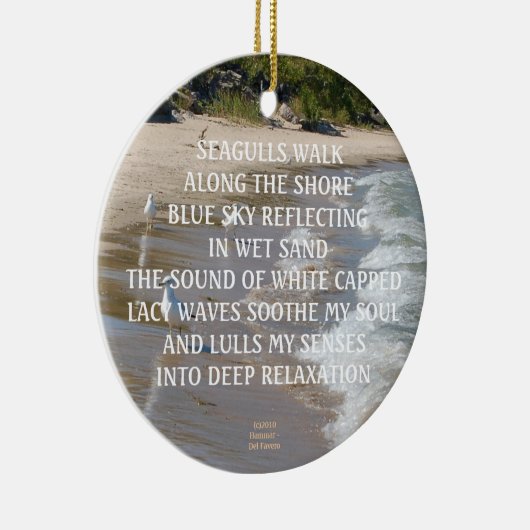 SEAGULL SHORE ORNAMENT OF PENDANT (Rechts)