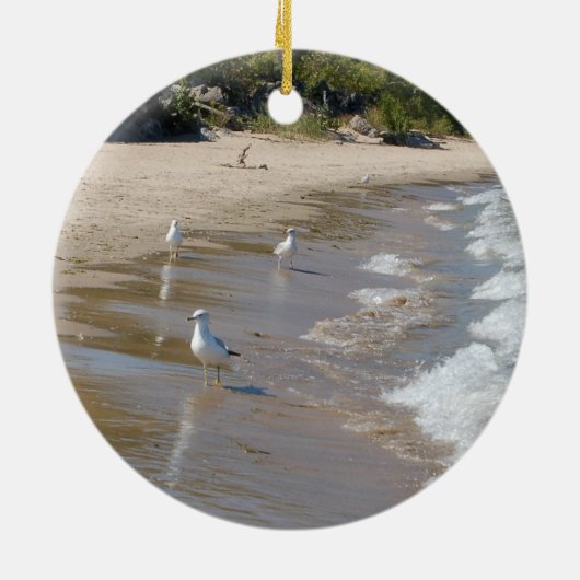 SEAGULL SHORE ORNAMENT OF PENDANT (Achterkant)