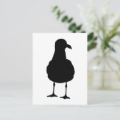 Seagull Silhouette Briefkaart (Staand voorkant)