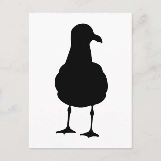 Seagull Silhouette Briefkaart (Voorkant)