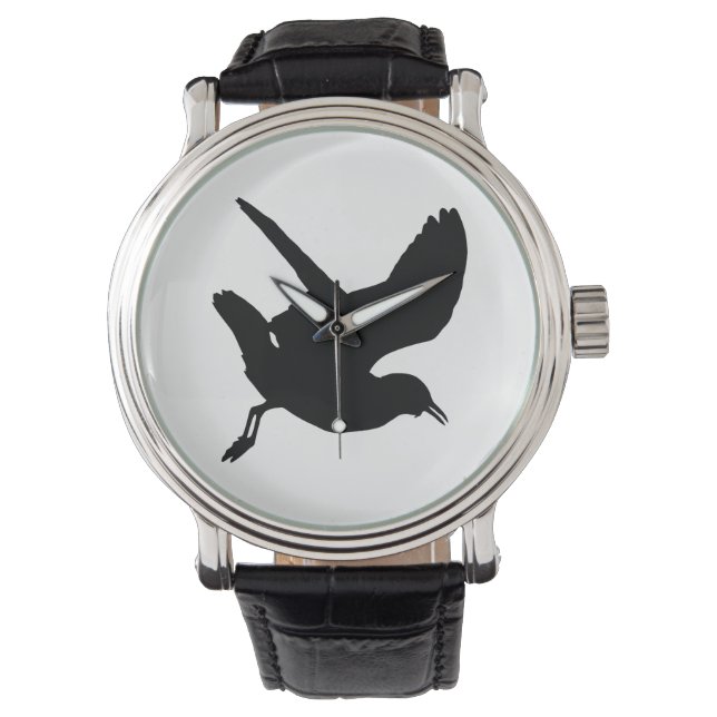 Seagull Silhouette Horloge (Voorkant)