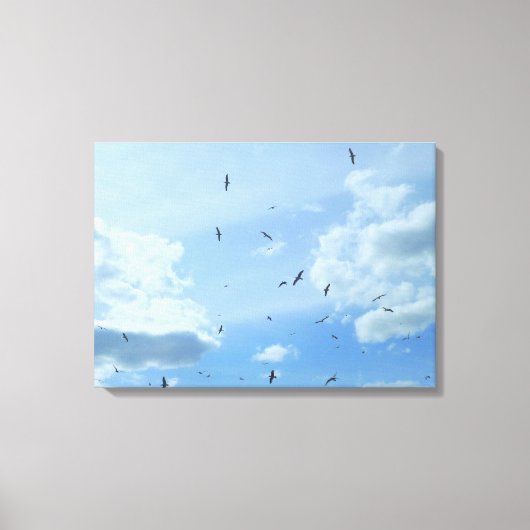 Seagull Sky Canvas Afdruk (Voorkant)